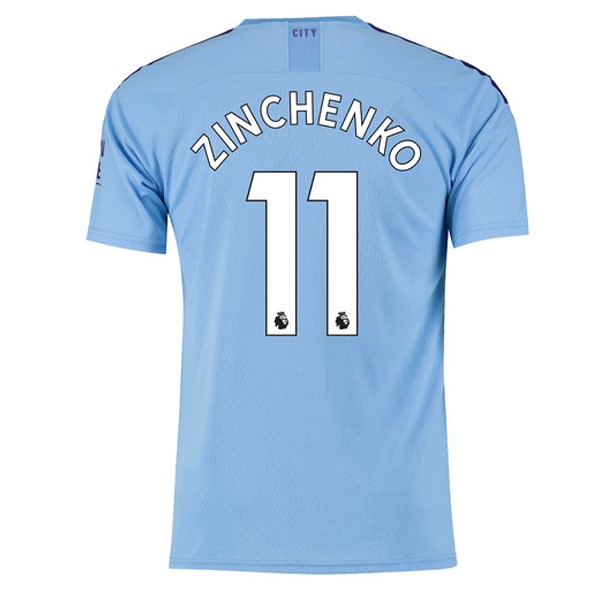 Maillot Football Manchester City NO.11 Zinchenko Domicile 2019-20 Bleu